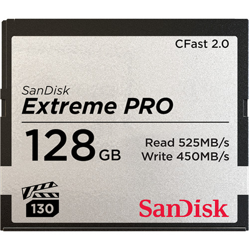 Karta pamięci Sandisk CFast 2.0 128 GB EXTREME PRO 525MB/s VG-130