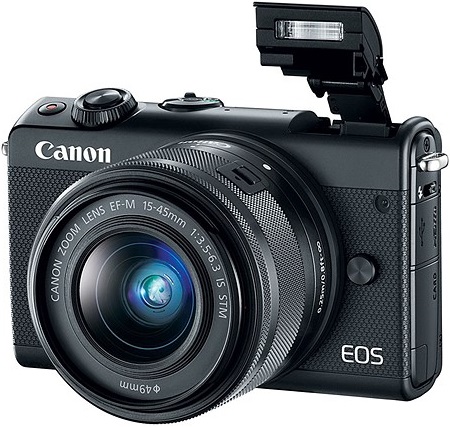Aparat cyfrowy Canon EOS M100 + ob. EF-M 15-45mm IS STM + EF-M 22mm f/2 STM czarny  