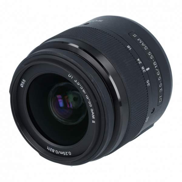 Obiektyw UŻYWANY Sony 18-55 mm f/3.5-f/5.6 DT SAM II (SAL18552) / Sony A s.n. 2503873