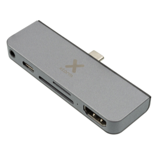 Xtorm Adapter USB-C Hub 5-in-1 szary