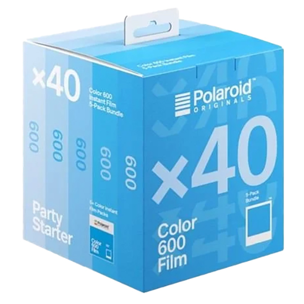 Wkłady Polaroid do aparatu serii 600 kolor - białe ramki - 16 szt. 5 pack