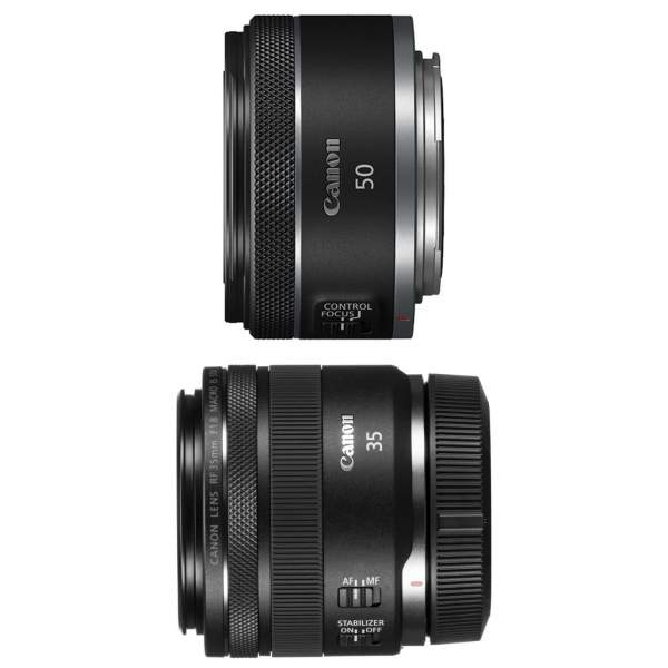 Obiektyw Canon RF 35 mm f/1.8 IS STM Macro + RF 50 mm f/1.8 STM