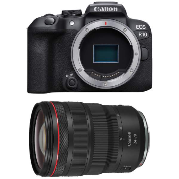 Aparat cyfrowy Canon EOS R10 + RF 24-70 mm f/2.8 L IS USM