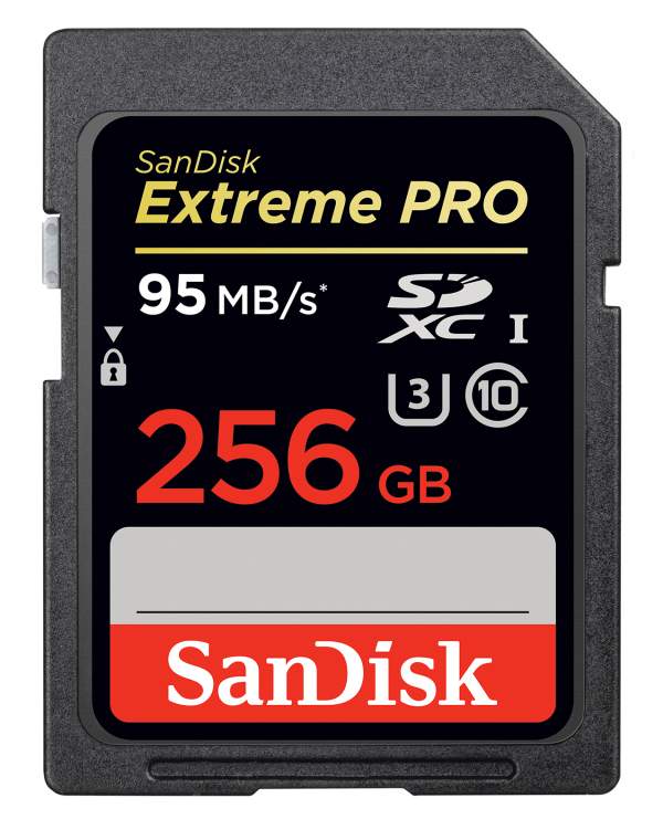 Karta pamięci Sandisk SDXC 256 GB EXTREME PRO 95MB/s C10 V30 UHS-I U3