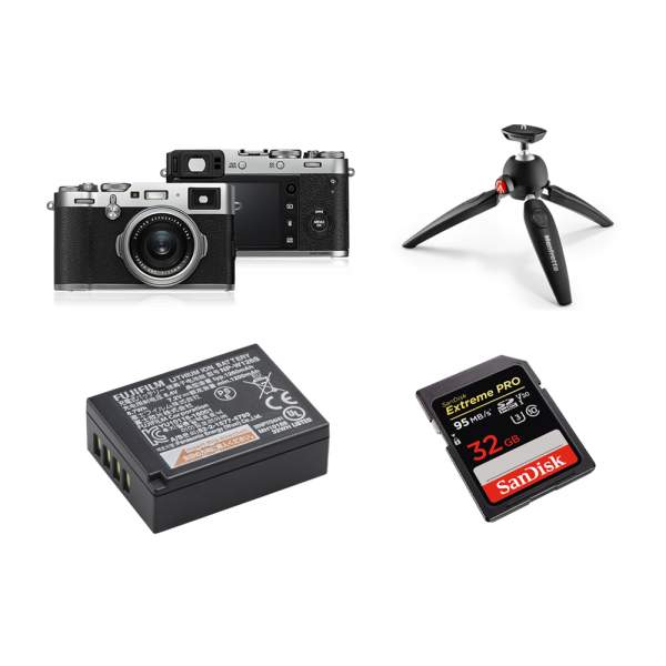 FujiFilm X100F + bateria NP-W126S + karta 32GB + statyw Pixi Evo