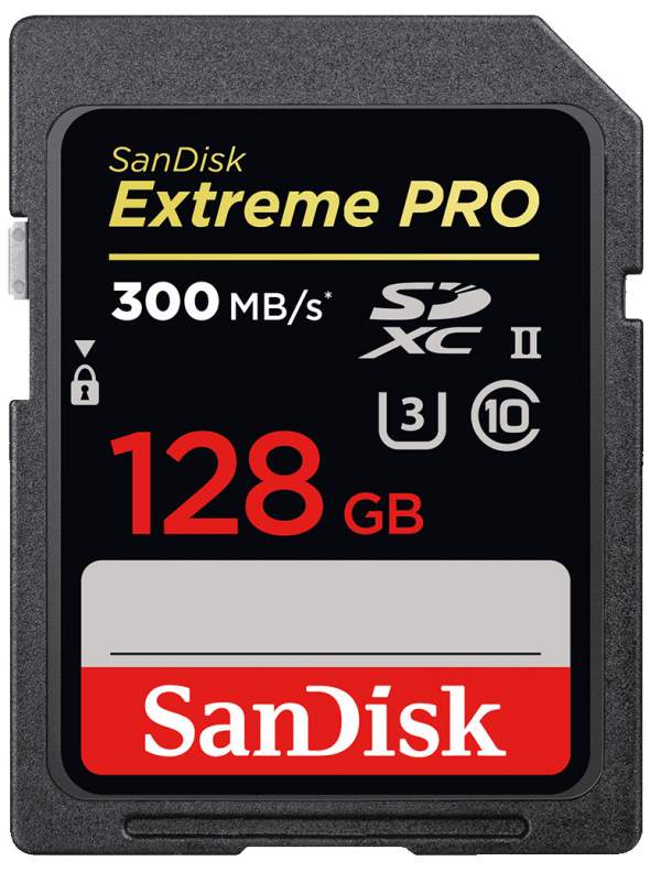 Karta pamięci Sandisk SDXC 128 GB EXTREME PRO 300 MB/s C10 UHS-II (opakowanie zastępcze)