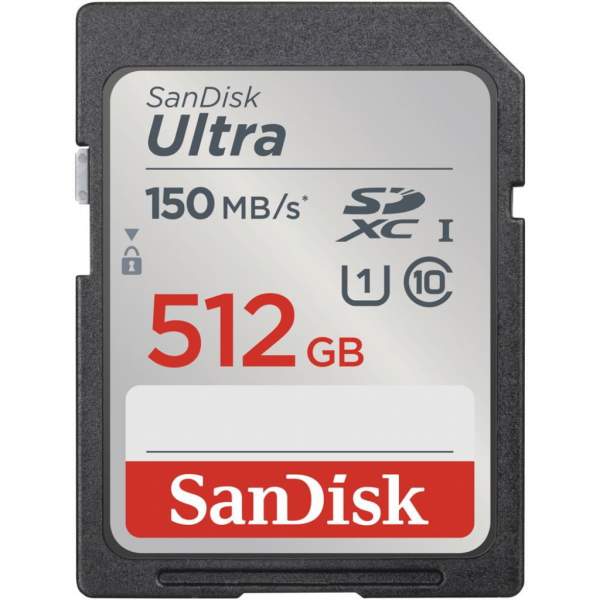 Karta pamięci Sandisk SDXC Ultra  512 GB 150MB/s· V30 UHS-I U3