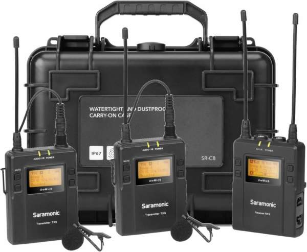 Saramonic UwMic9 RX9 + TX9 + TX9 zestaw bezprzewodowy z walizką