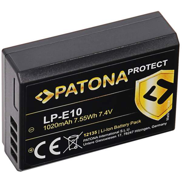 Akumulator Patona PROTECT zamiennik  do Canon LP-E10 LPE10 EOS1100D EOS 1100D 
