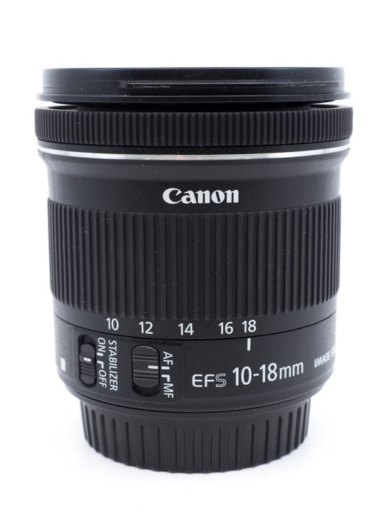 Obiektyw UŻYWANY Canon 10-18 mm f/4.5-5.6 EF-S IS STM s.n. 3922017232