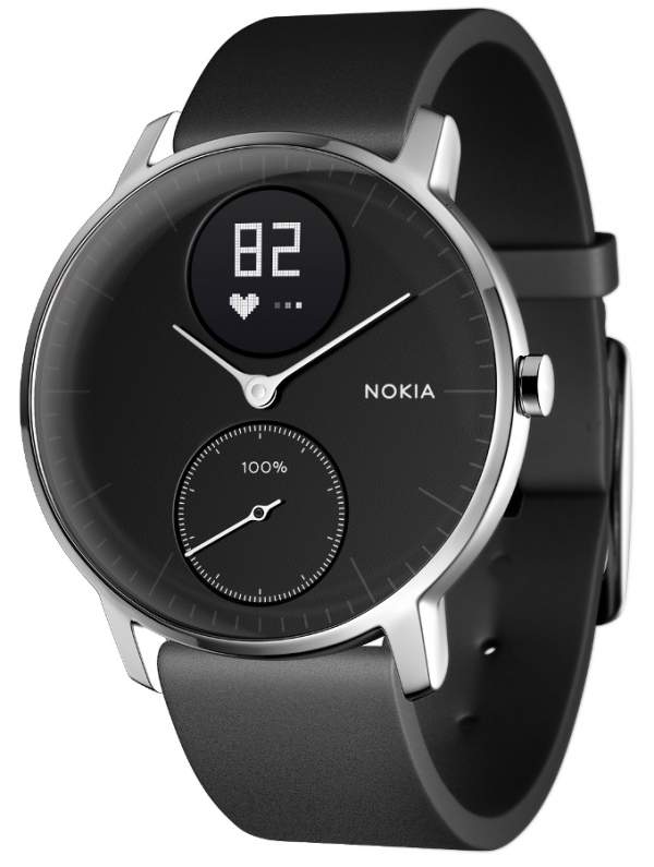 Nokia smartwatch Activité Steel HR 36 mm czarny
