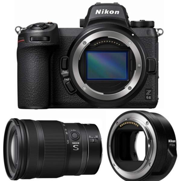 Aparat cyfrowy Nikon Z6 II + Z 24-120 mm f/4 S + adapter FTZ II