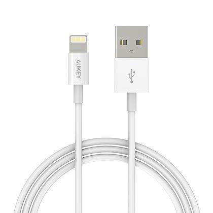 Aukey kabel CB-D20 White Quick Charge USB <-> Ligtning MFi 1m