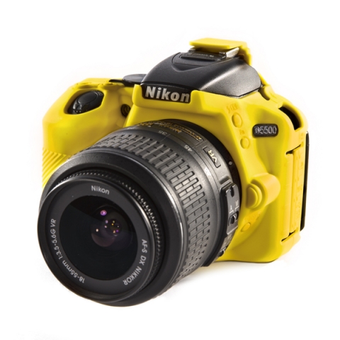Zbroja EasyCover osłona gumowa dla Nikon D5500/5600 żółta