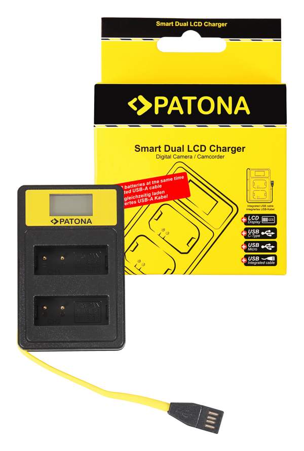 Ładowarka Patona USB  Smart Dual LCD do Panasonic DMW-BLG10