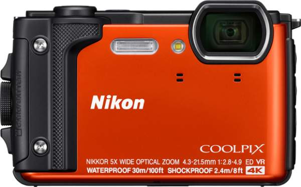 Aparat cyfrowy Nikon Coolpix W300 pomarańczowy + plecak 