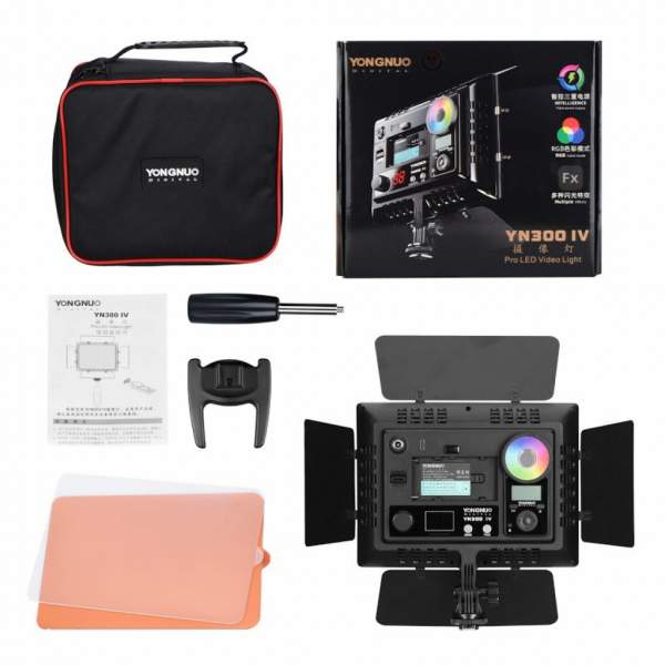 Yongnuo YN-300 IV + RGB (3200 -5600K) - Lampy wideo - Video