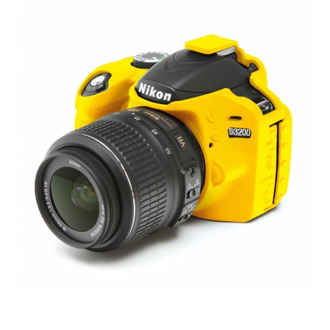 Zbroja EasyCover osłona gumowa dla Nikon D3200 żółta