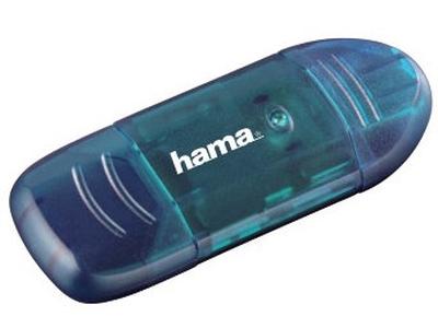 Czytnik Hama USB 2.0 Cardreader 6w1 niebieski