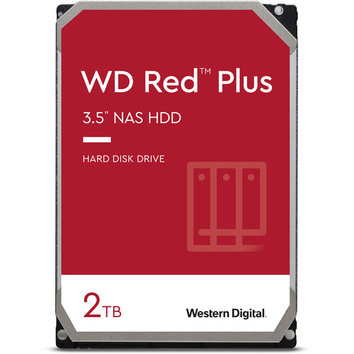 Dysk Western Digital 3,5 HDD Red Plus 2TB/128MB/5400rpm