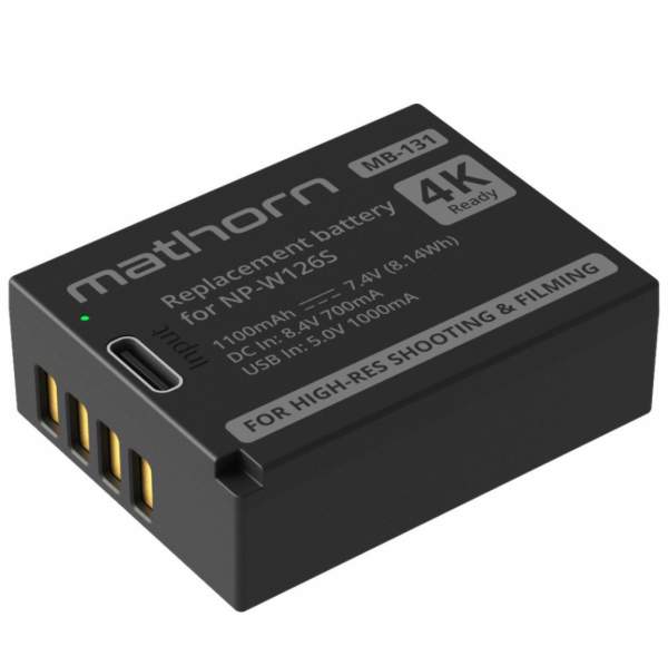 Akumulator Mathorn MB-131 1100mAh USB-C do NP-W126S