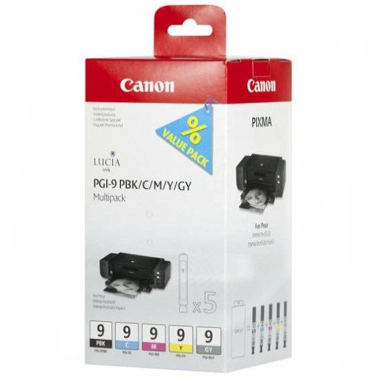 Tusz Canon PGI-9 PBK/C/M/Y/GY Multipack