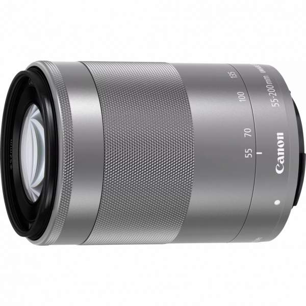Canon EF-M 55-200 mm f/4.5-6.3 IS STM srebrny - Obiektywy do