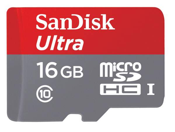 Karta pamięci Sandisk microSDHC 16 GB ULTRA 80MB/s C10 UHS-I + adapter SD + aplikacja Memory Zone Android