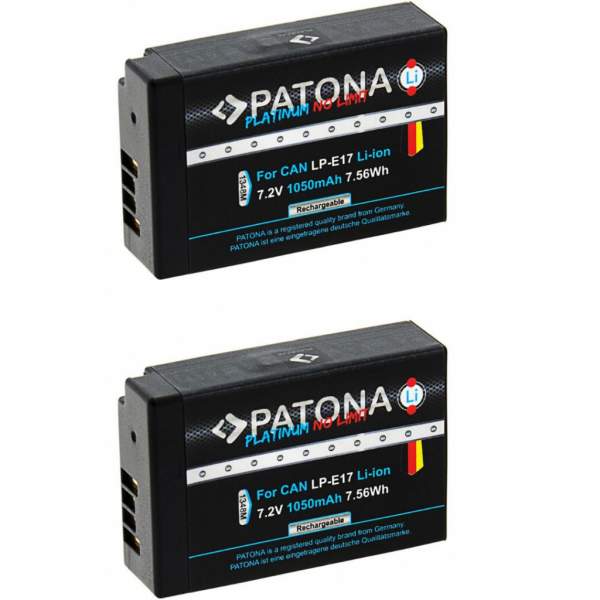 Akumulator Patona Zestaw 2 Platinum LP-E17