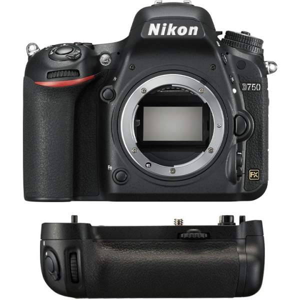 Lustrzanka Nikon NIKON D750 body + grip MB-D16 