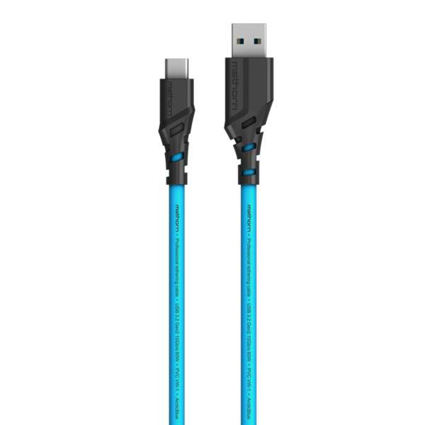 Mathorn MTC-500 USB A - USB C 5m Arcticblue