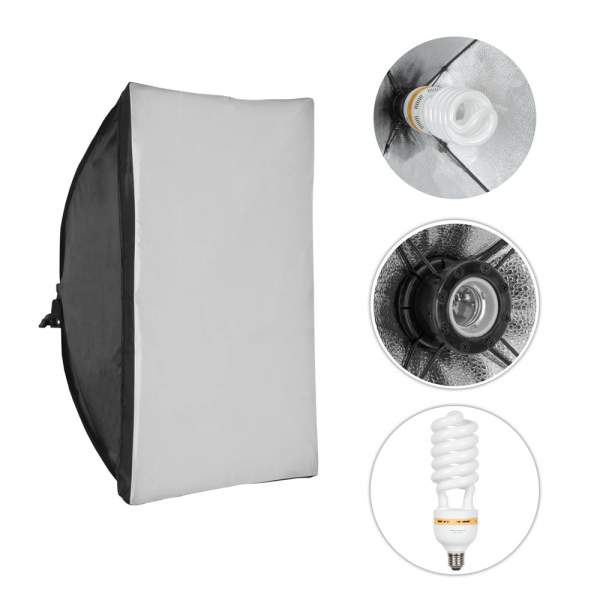 Lampa GlareOne SUNNY SQ5X7-425 Softbox 50x70 + świetlówka 85W 5400K