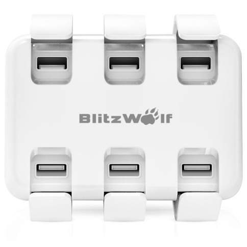 BlitzWolf Stacja szybkiego ładowania USB BW-S4 50W