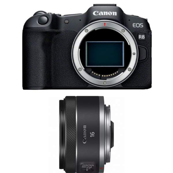 Aparat cyfrowy Canon EOS R8 + RF 16 mm f/2.8 STM