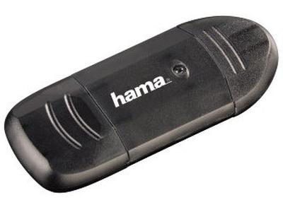 Czytnik Hama USB 2.0 Cardreader 6w1 czarny