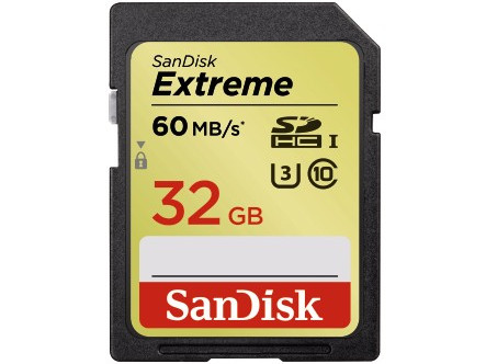 Karta pamięci Sandisk SDHC 32 GB Extreme 60MB/s C10 UHS-I