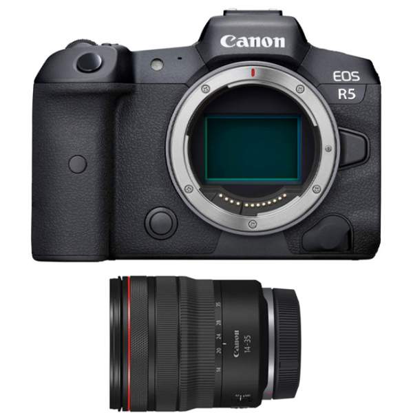 Aparat cyfrowy Canon Zestaw EOS R5 + RF 14-35mm F4L IS USM 