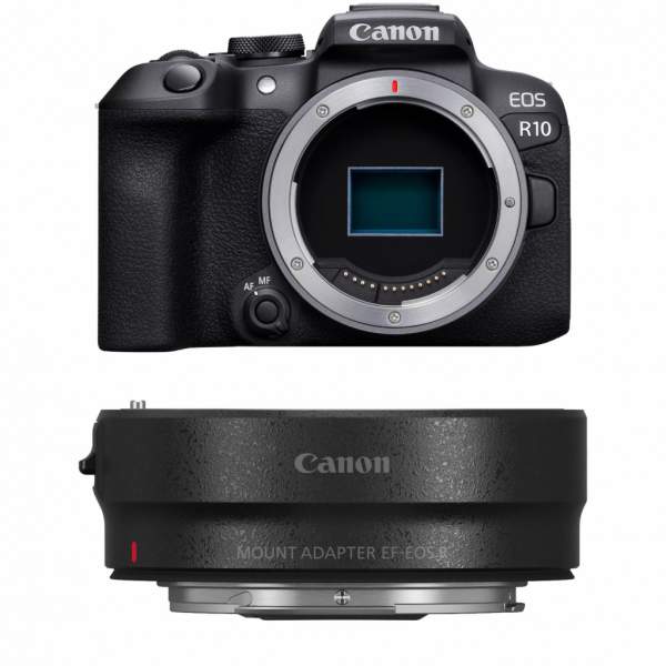 Aparat cyfrowy Canon EOS R10 body + adapter EF-EOS R