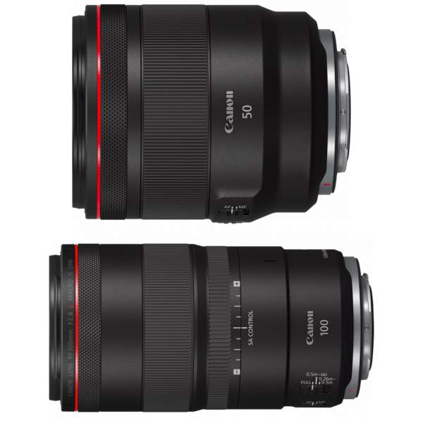 Obiektyw Canon RF 50 mm f/1.2 L USM + RF 100 mm f/2.8L Macro IS USM - zestaw do fotografii portretowej