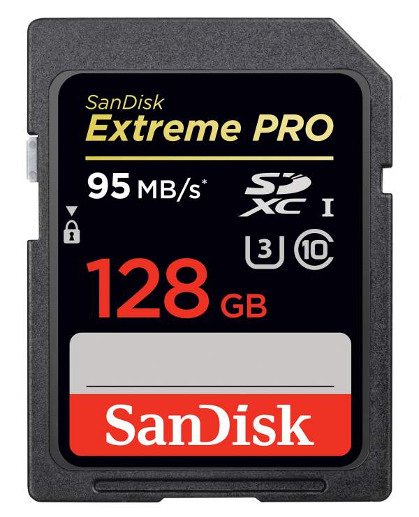 Karta pamięci Sandisk SDXC 128 GB EXTREME PRO 95MB/s C10 V30 UHS-I U3