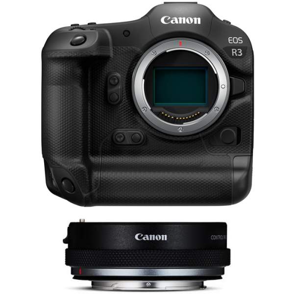 Aparat cyfrowy Canon EOS R3 + adapter Control Ring M-ADP EF-EOS R 