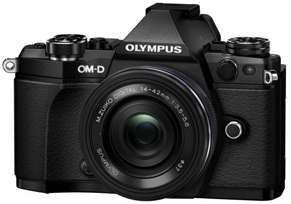 OLYMPUS OM-D E-M5 Mark II ブラック Olympus OM-D E-M5 II czarny + ob. 14-42EZ czarny - Aparaty