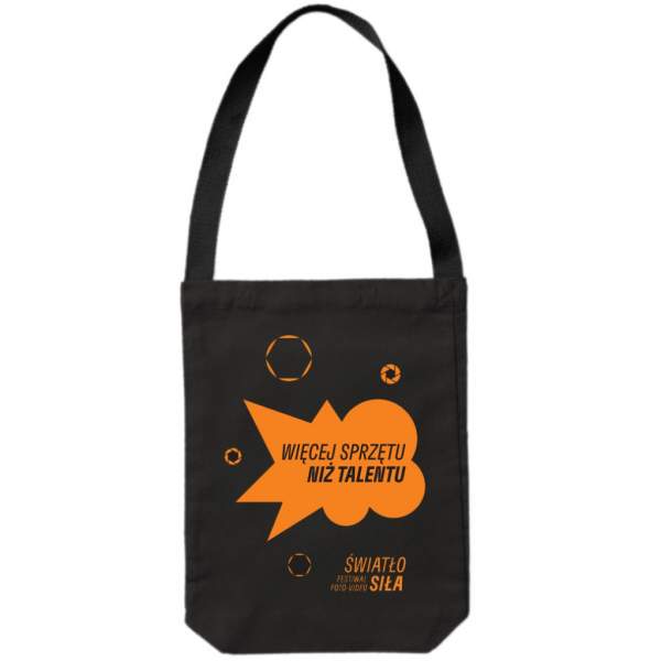 Cyfrowepl Torba bawełniana czarna Więcej sprzętu niż talentu