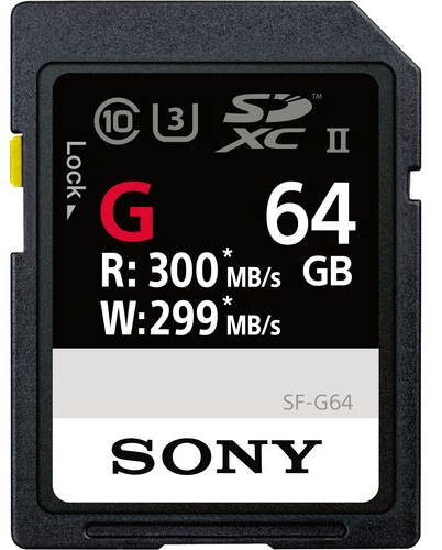 Karta pamięci Sony Professional SF-G SDXC 64GB UHS-II CL10 U3 300mb/s