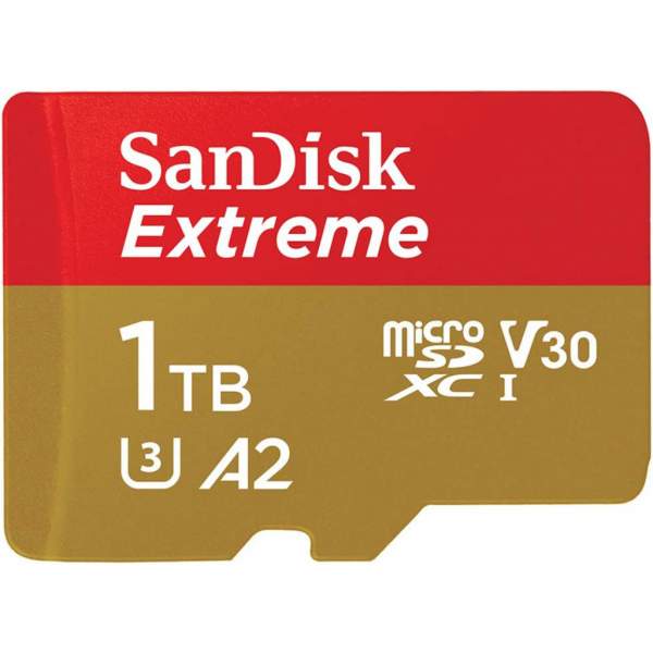 Karta pamięci Sandisk microSDXC 1TB Extreme 190MB/s A2 C10 V30 UHS-I U3 + adapter