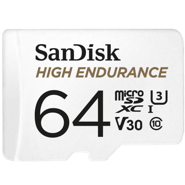 Karta pamięci Sandisk microSDHC 64 GB High Endurance for Dashcams & home monitoring
