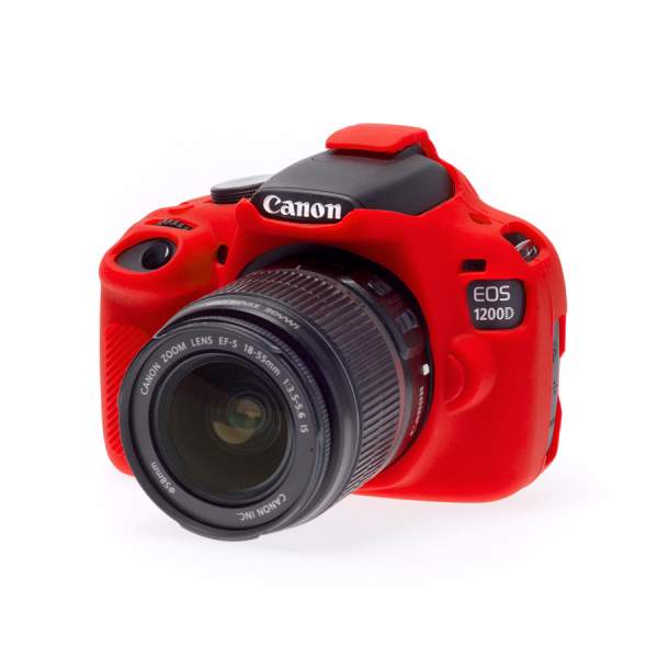 Zbroja EasyCover osłona gumowa dla Canon 1200D/T5 czerwona