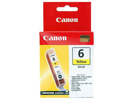 Tusz Canon BCI-6Y Yellow