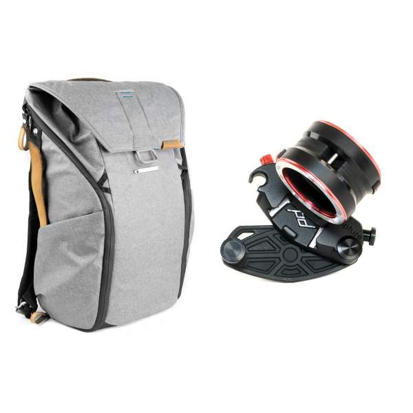 Plecak Peak Design Zestaw Plecak Everyday Backpack 20L popielaty + CaptureLENS Nikon