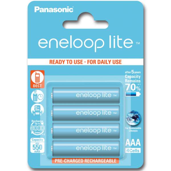 Akumulatory Panasonic Eneloop Lite AAA 550 mah 4 szt.